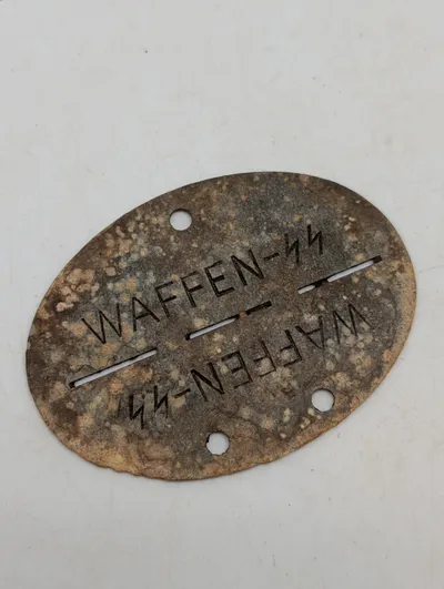 Tysk Waffen-SS Erkennungsmarke, 14. Frw. Lg. Ndl. Freiwilligen Legion Niederlande