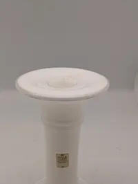 Holmegaard hvid opalglas lysestage, model 293