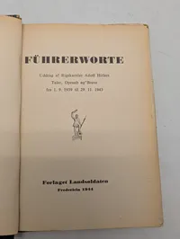 Führerworte: Uddrag af Adolf Hitlers taler, opraab og breve (1944)