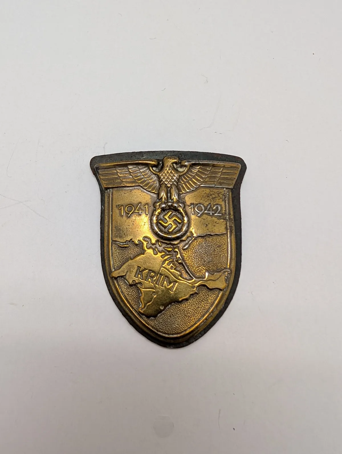 Tysk Krimskjold (Krimschild) fra 2. Verdenskrig, originalt 