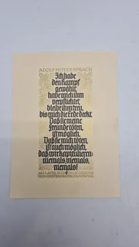 Tysk propaganda plakat , original 