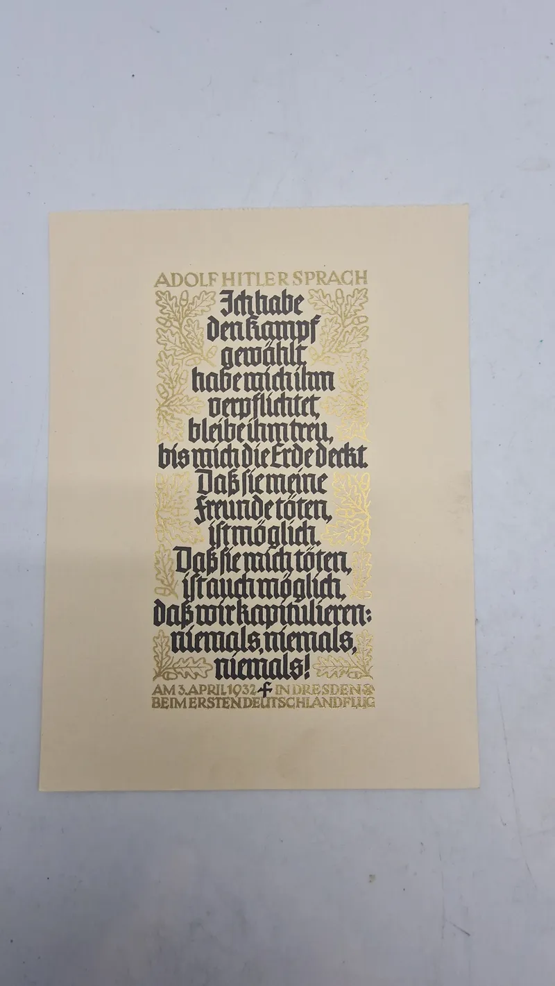 Tysk propaganda plakat , original 