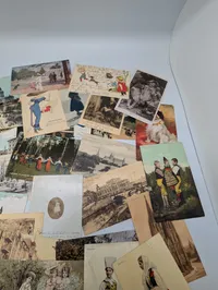 Large Collection of Vintage International Postcards Sendt til Grevinde Hamilton 