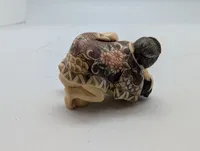 Antik JAPANESE HAND CARVED EROTIC NETSUKE FIGURES EDO / MEIJI PERIODE 