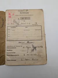 Tysk Kriegsmarine Soldbuch og Wehrmachtsführerschein til Werner Nippes