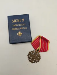 Jerusalem Pilgrimskors (Signum Sacri Itineris Hierosolymitani) i bronze