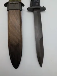 Danish M/62 Bayonet with HTK Crown Marking and Scabbard