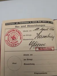 Samling af tyske dokumenter fra det 20. århundrede inkl. Kennkarte