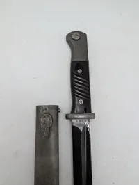 Tysk Mauser K98 Bajonet med Metalskede, nummerens