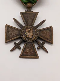 Fransk Croix de Guerre 1914-1917 Krigskors med Sværd