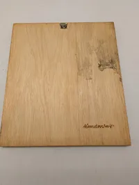 Trærelief med Jernkorset 1870-motiv