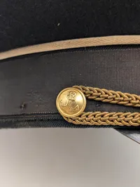Sovjetisk Flådeofficers Kasket med Hammer og Segl Emblem