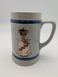 Vintage Ceramic Beer Stein with Rodsteen Naval Crest