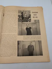 Tre eksemplarer af det danske modstandsblad Frit Danmark fra 1945-1946
