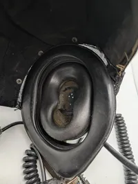 Telemit Tysk Militær Kampvognshjelm med Headset og Taske