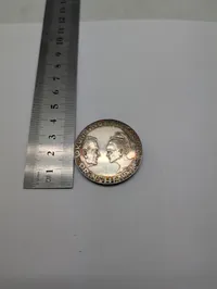 Danmark 200 Kroner 1992 Sølvmønt, Margrethe II og Prins Henrik Sølvbryllup