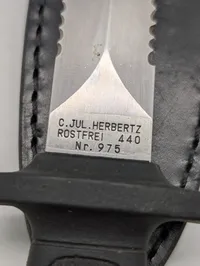 C. Jul. Herbertz Dolk nr. 975 med læderskede