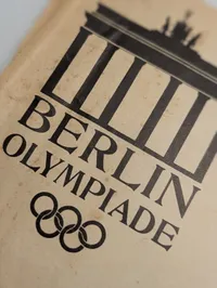 Samling af 1936 Berlin Olympiade Ephemera og Postkort