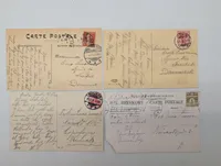 Set of Four Early 20th Century European Postcards