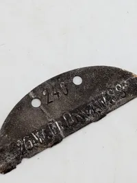 Tysk WWII Erkennungsmarke (ID-skilt) - Waffen-SS Grenadier-Division der SS (Hungaria nr. 2). ORIGINALT 