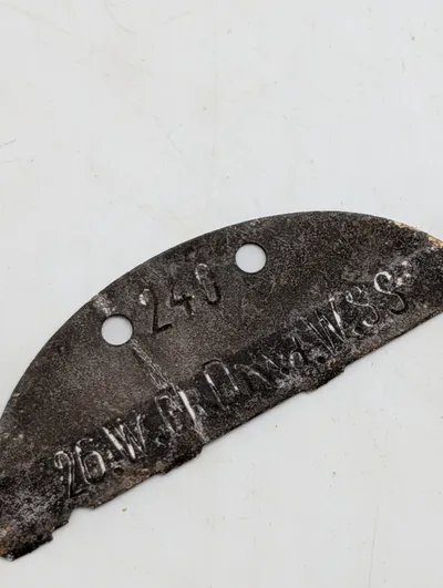 Tysk WWII Erkennungsmarke (ID-skilt) - Waffen-SS Grenadier-Division der SS (Hungaria nr. 2). ORIGINALT