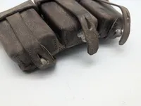 WWII German Mauser K98 Triple Leather Ammo Pouch