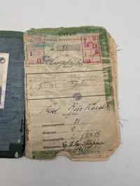 Tysk Luftwaffe Soldbuch fra 2. Verdenskrig tilhørende Karl Burkhardt