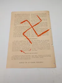 Frihedsposten Nr. 1, April 1944 - Dansk Modstandsblad fra London ( lavet af nazister til at forvirrer Danskerne )