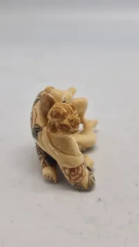 Antik JAPANESE HAND CARVED EROTIC NETSUKE FIGURES EDO / MEIJI PERIODE 