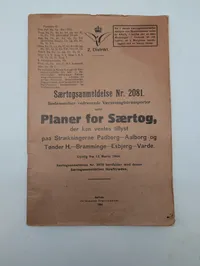 1944 Danish State Railways (DSB) Særtogsanmeldelse Nr. 2081 Document (Værnemagtstransporter) 