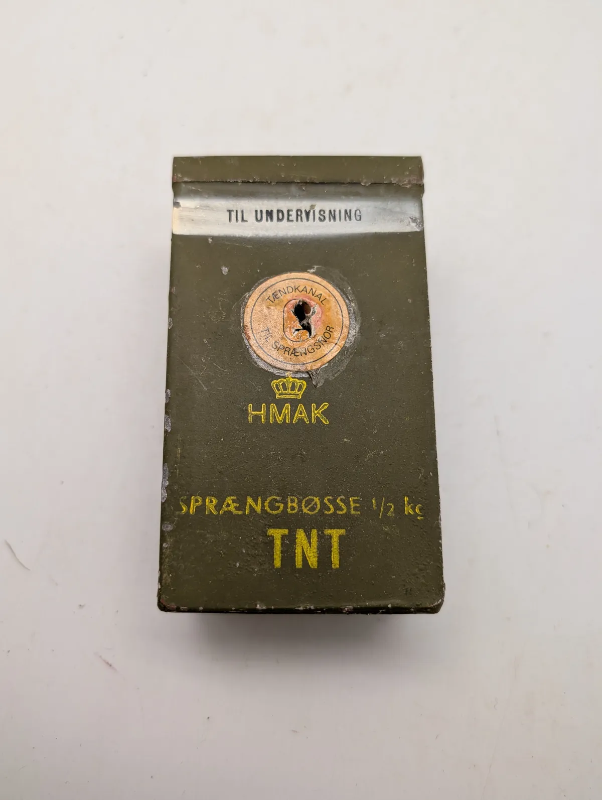 Dansk HMAK Sprængbøsse 1/2 kg TNT, Til Undervisning