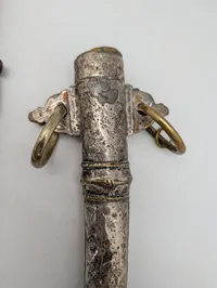 Antique Omani Khanjar Dagger with Silver Filigree Scabbard