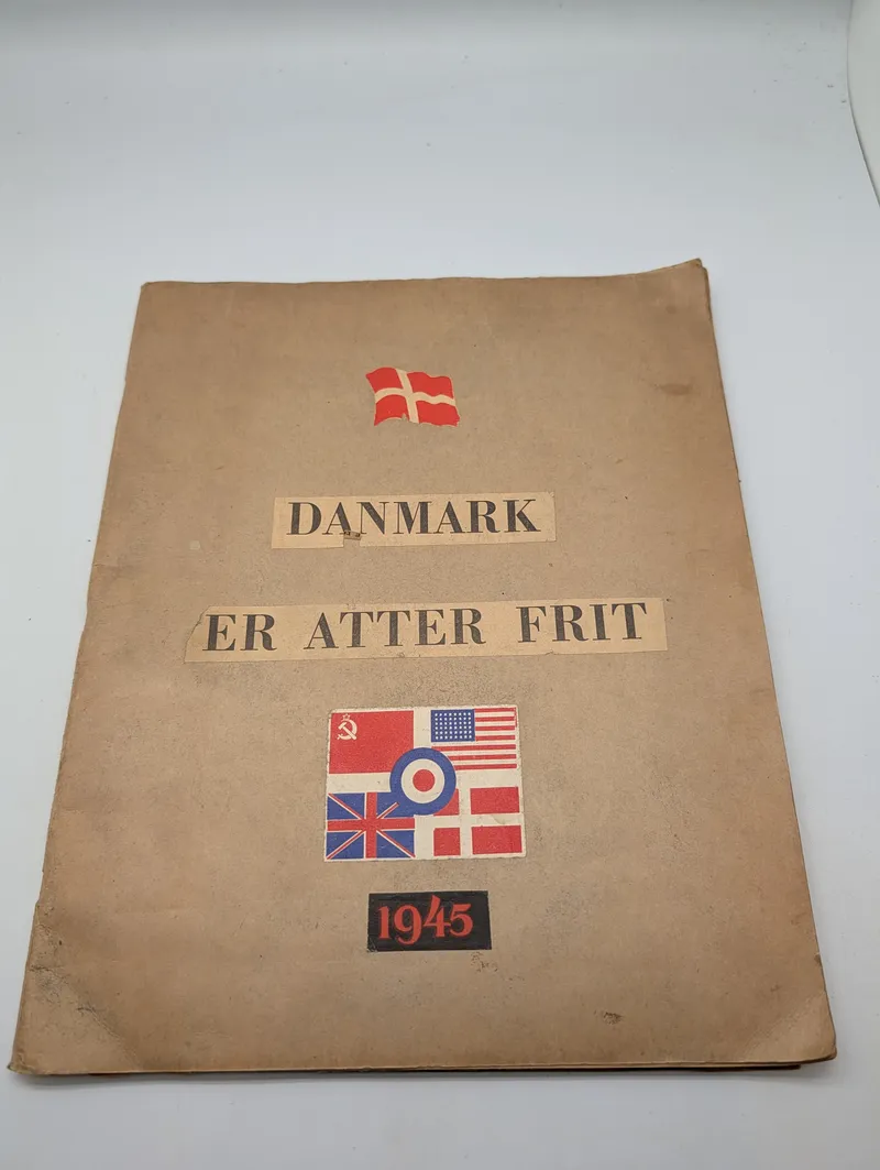 1945 Danmark Er Atter Frit WWII Liberation Commemorative Scrapbook