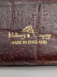 Mulberry Company Vintage Læder-Organizer i Krokodillepræget Design