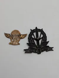 Israelske IDF militære emblemer, faldskærmsvinger og infanteri-pin
