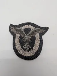 Tysk Luftwaffe broderet pilotmærke i stof, originalt 