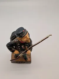 Vintage Terracotta Military Figurine - 1864 Danish Soldier