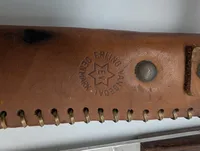Erling Vangedal Danish Scout Knife with Leather Sheath