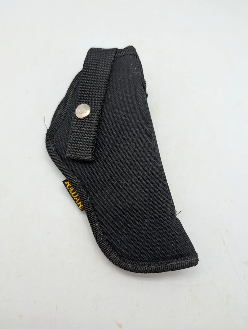 Kadar sort nylon pistolhylster med trykknaplukning