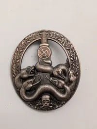 WWII German Anti-Partisan War Badge and Infantry Assault Badge POSTWAR