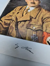 B. Jacobs, Portræt af Adolf Hitler, farvetryk på papir, 1933