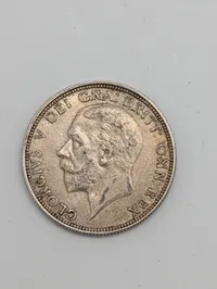 1936 King George V British Silver One Florin Coin