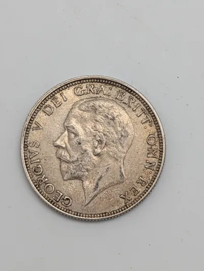 1936 King George V British Silver One Florin Coin