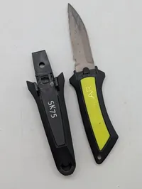 SubGear SK75 Titanium Scuba Diving Knife with Sheath