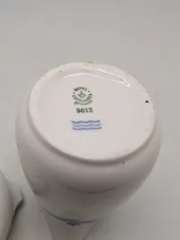 Dansk Militær Porcelæn, Flødekande og Sukkerskål med Flyvervåbnets Logo
