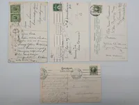 Collection of Four Early 20th Century Antique Postcards