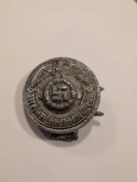 Tysk SS-officers bæltespænde med 'Meine Ehre heißt Treue' motto, original loftrum 