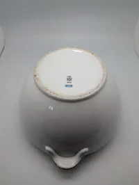 Danish Air Force Porcelain Serving Bowl with Royal Crest
