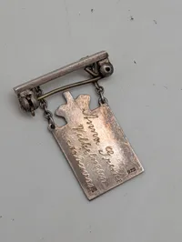 Georg Jensen Kongemærke i 925 Sølv og Emalje, 1870-1940, med navn 