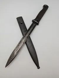 Tysk Mauser K98 Bajonet med Metalskede